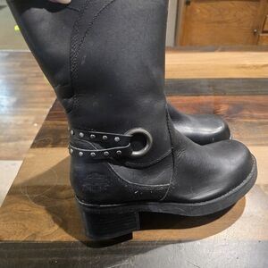 Harley-Davidson Women's Black Leather Boots